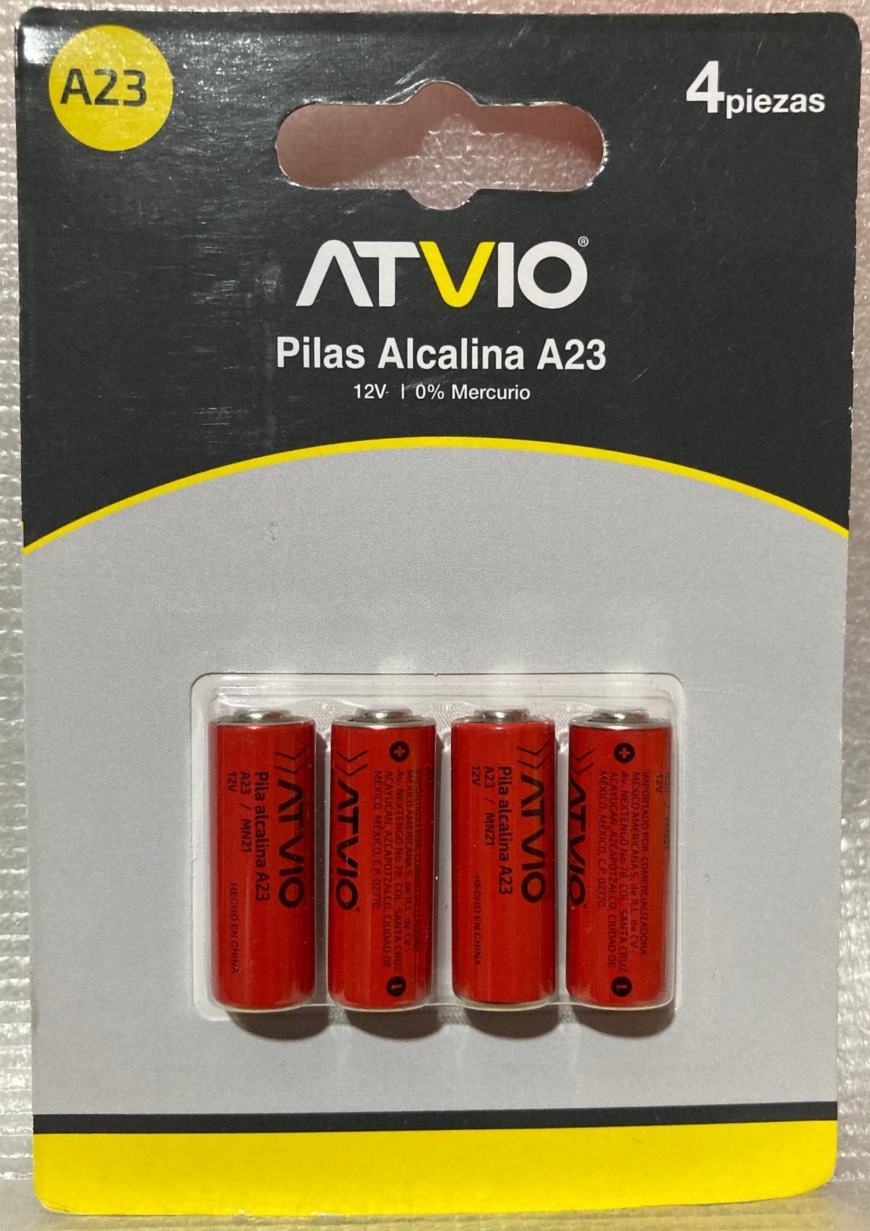 Pilas Alcalina A23 Paquete de 4 pzas – Alfavi Tecnotienda
