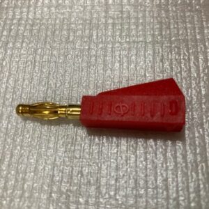 conector banana rojo