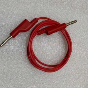 cable banana plug a plug color rojo